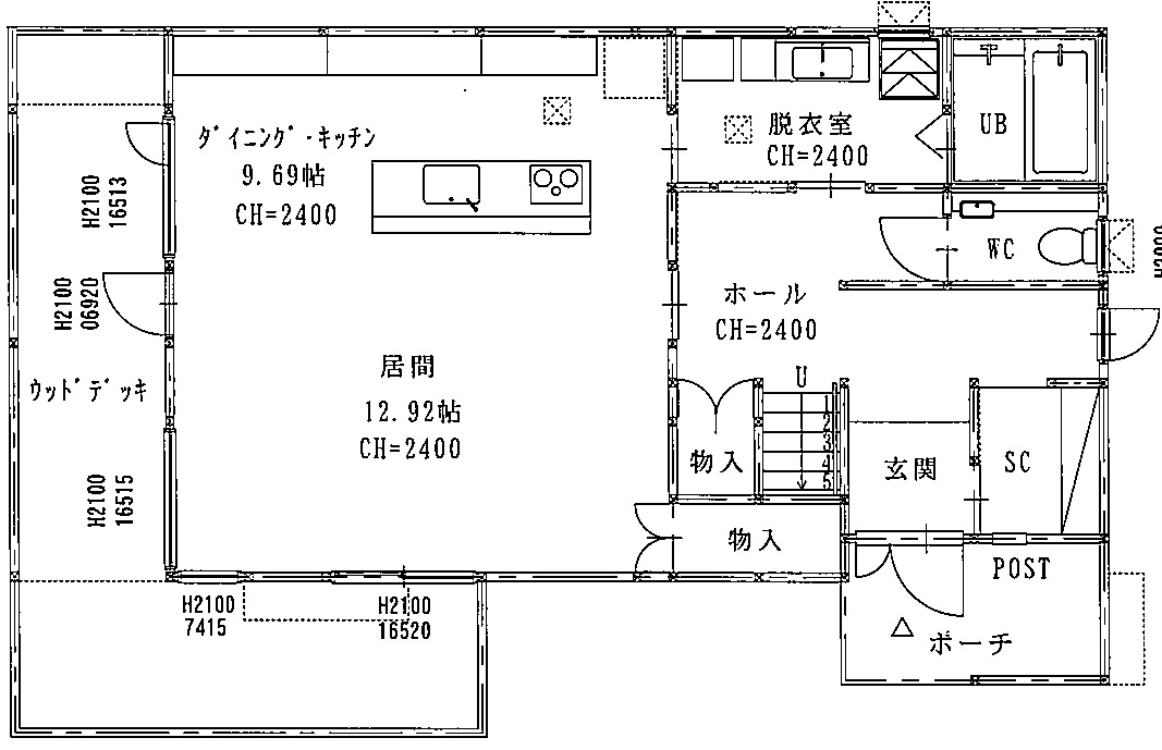 K様邸新築工事～平面図